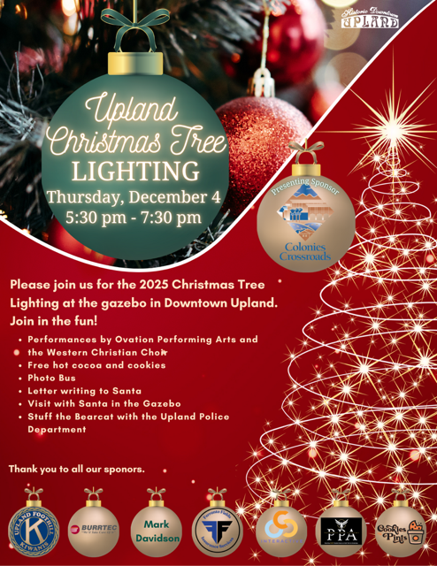 Upland Christmas Tree Lighting