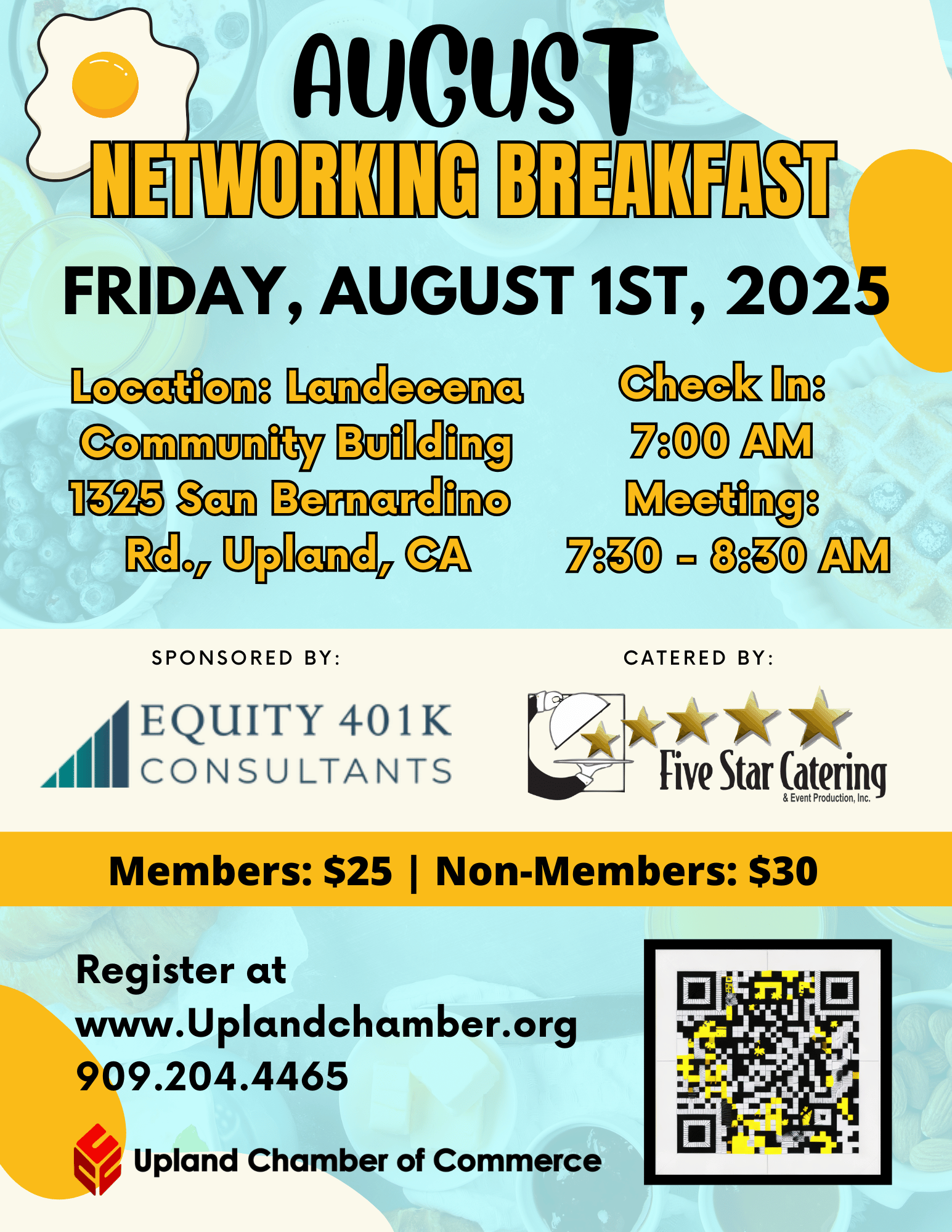august-networking-breakfast Event Flyer