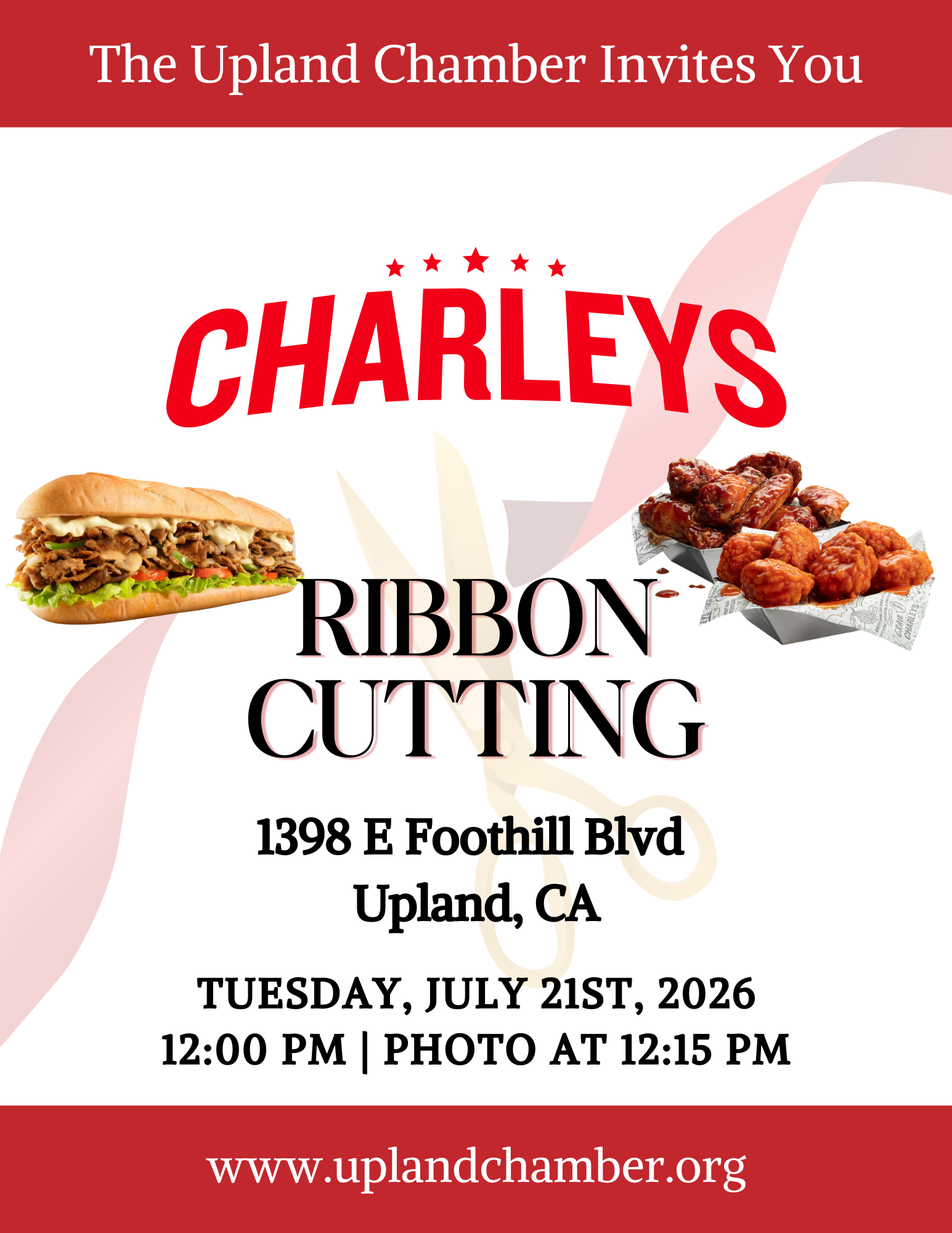 Ribbon Cutting – Charleys Cheesesteaks & Wings