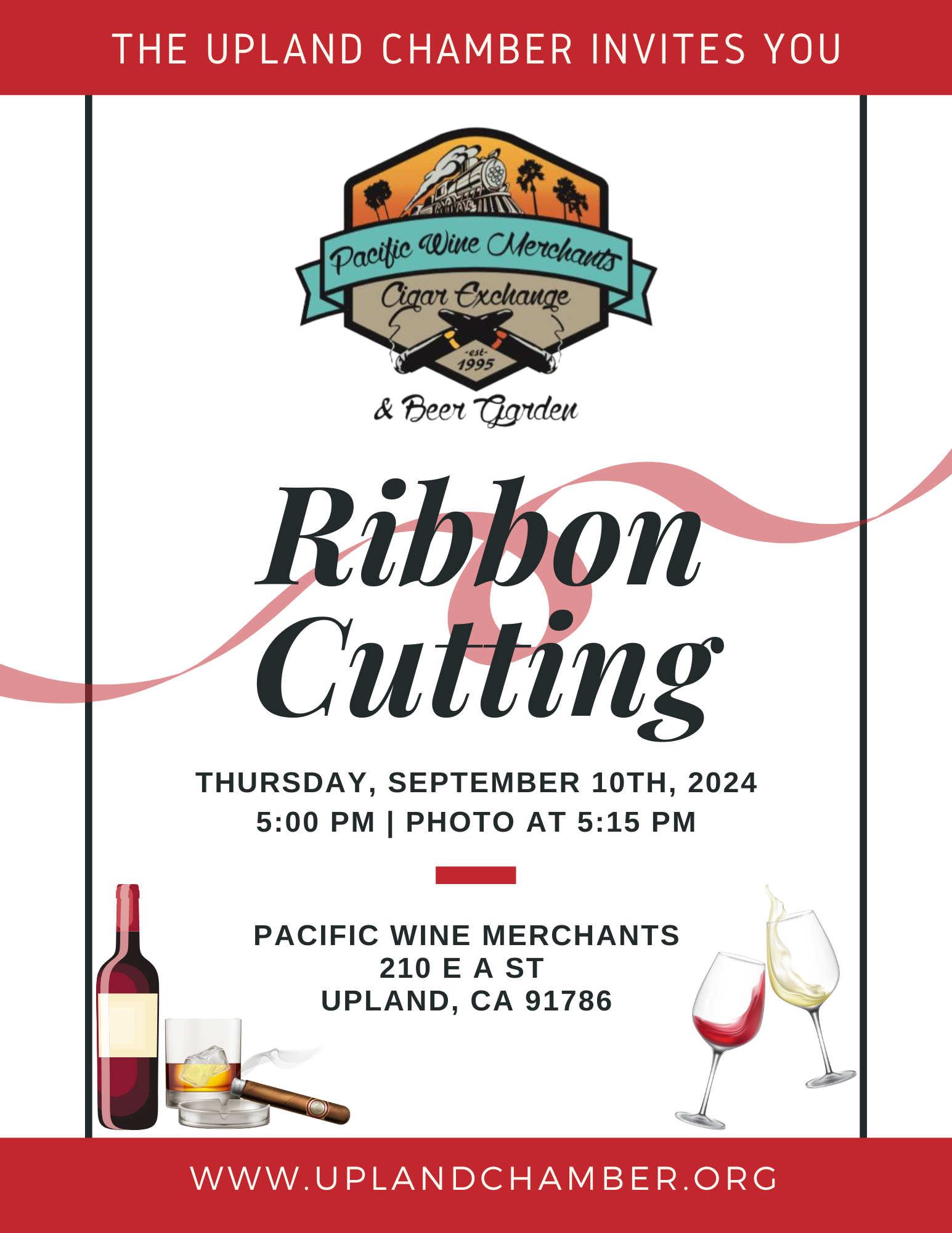 ribbon-cutting-pacific-wine-merchants Event Flyer