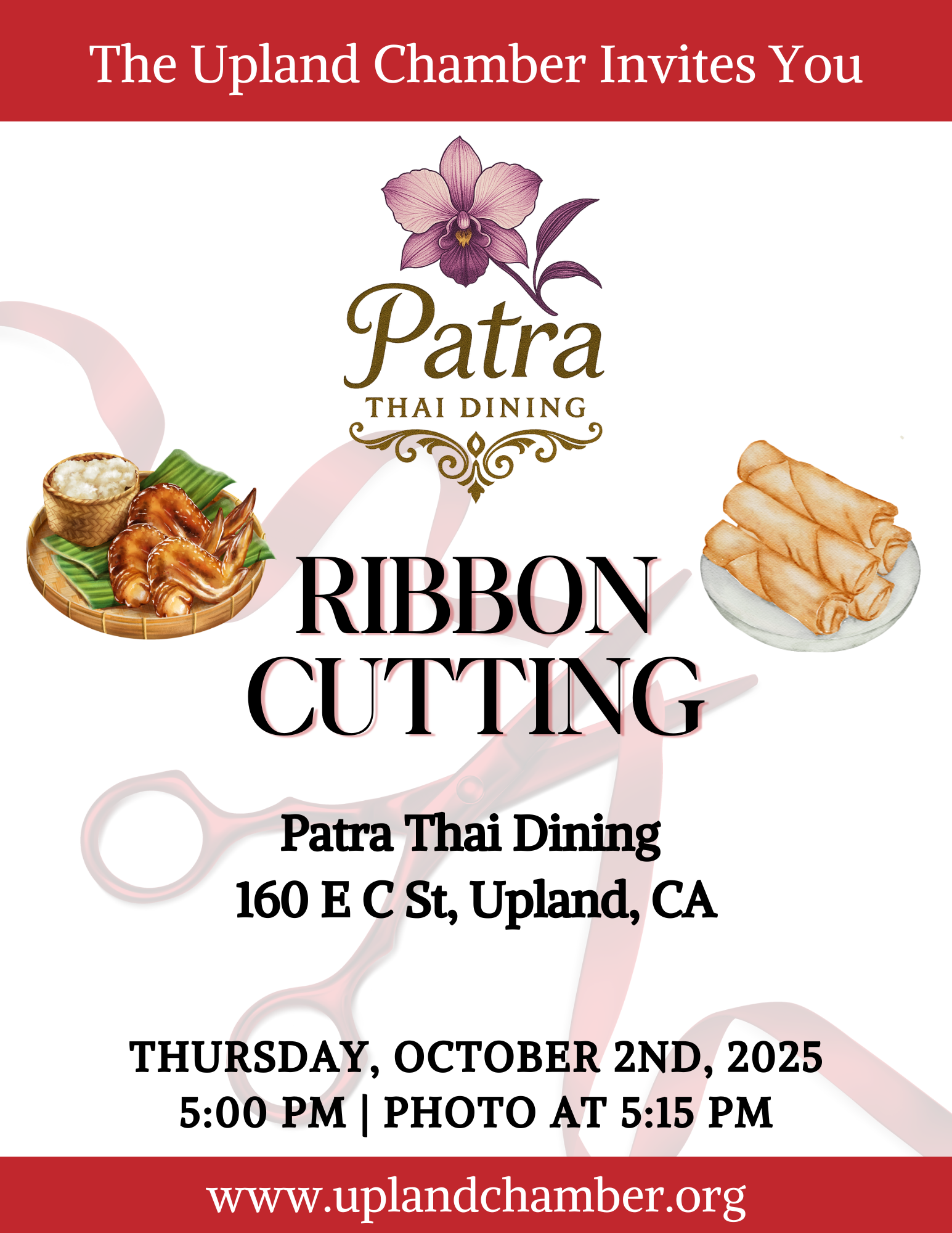 ribbon-cutting-patra-thai-dining Event Flyer