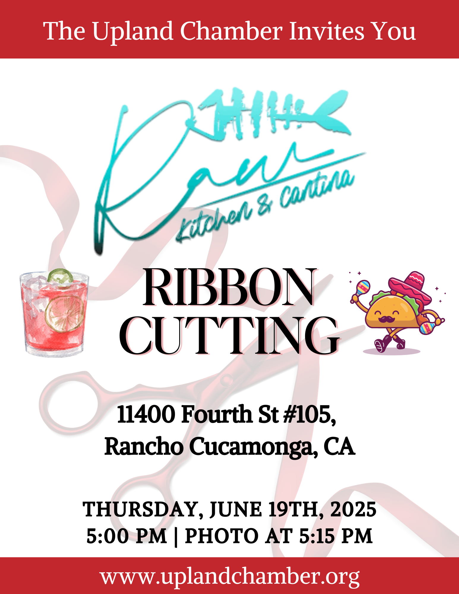 ribbon-cutting-raw-kitchen-cantina Event Flyer