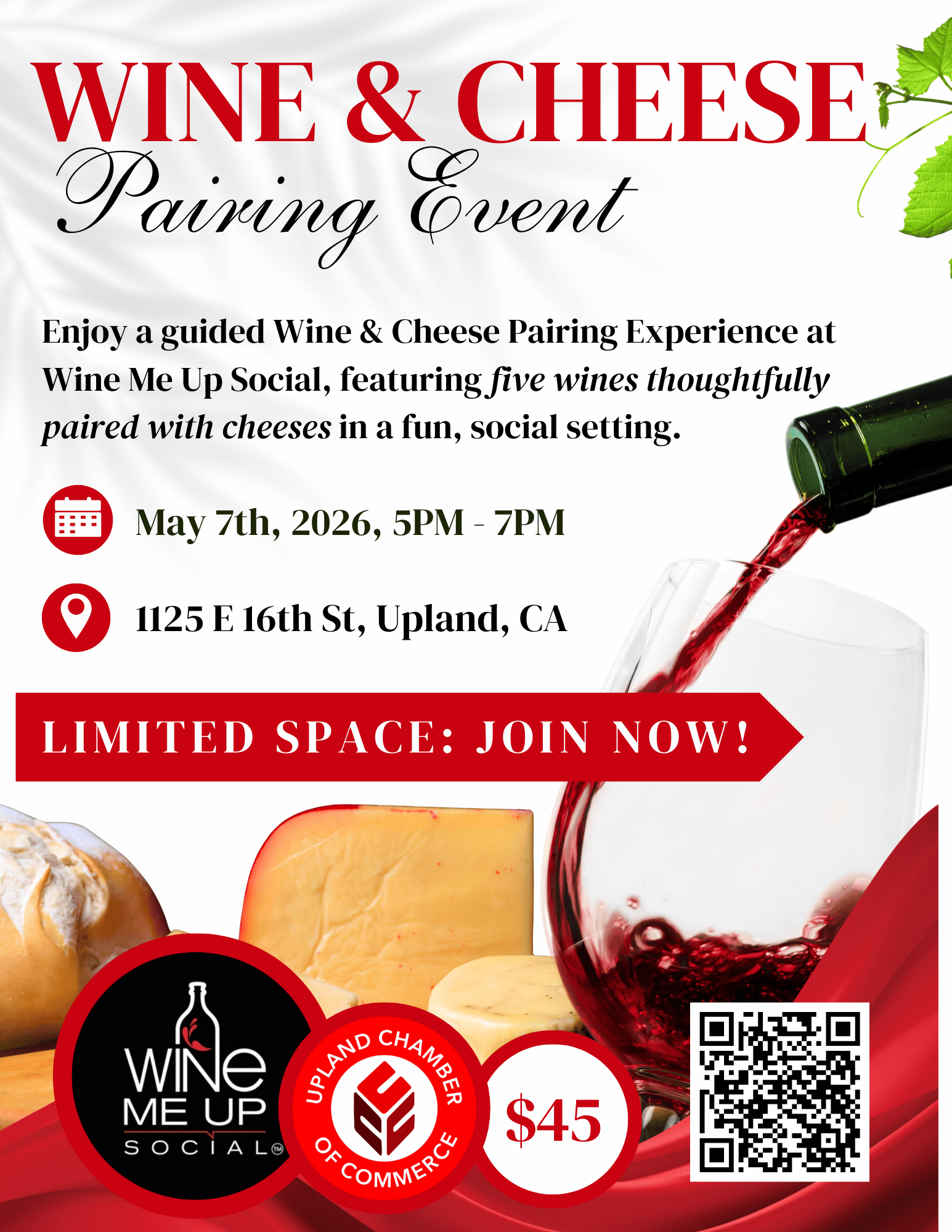 Wine & Cheese Pairing Event