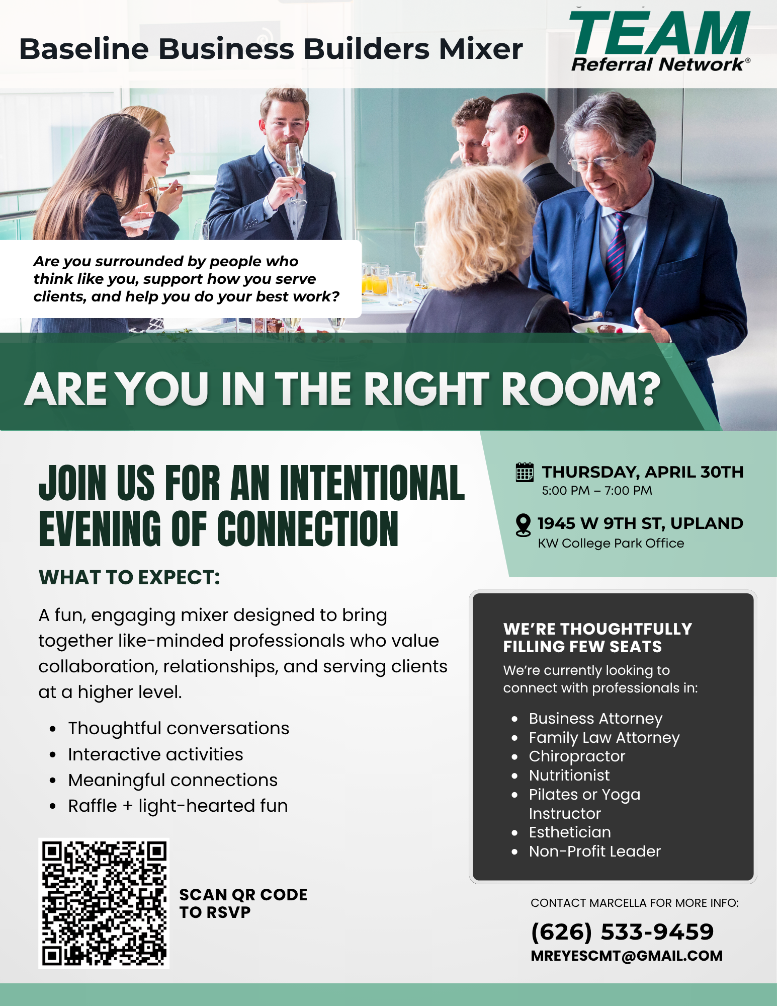 TEAM Mixer: Are You In The Right Room?