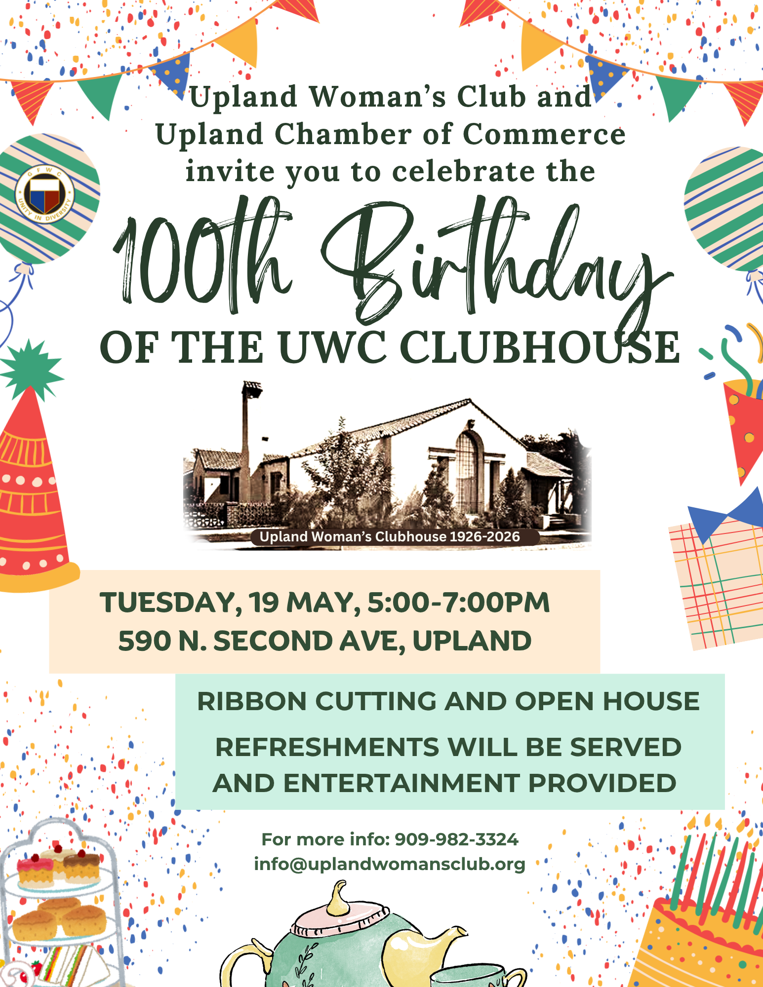 Upland Woman’s Clubhouse 100-Year Anniversary